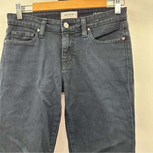 Big Star Gray Charcoal Wash 12 Hydra Cigarette Mid Rise Jeans Size 26 - Picture 2 of 10
